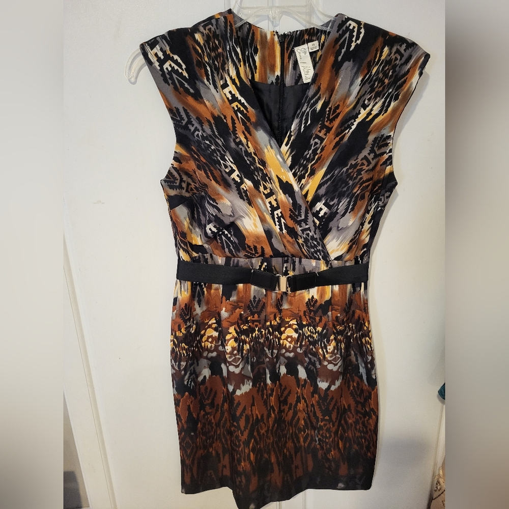 Emma & Michele Womens Dress Size 10 Tribal Classy Print New Without Tags
